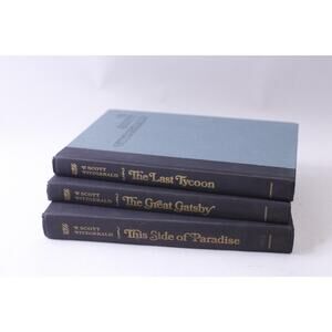 F Scott Fitzgerald, Three Books, The Last Tycoon, The Great Gatsby, 1309